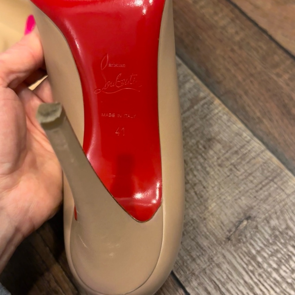 christian louboutin size 41 (US size 9) tan - Picture 9 of 11